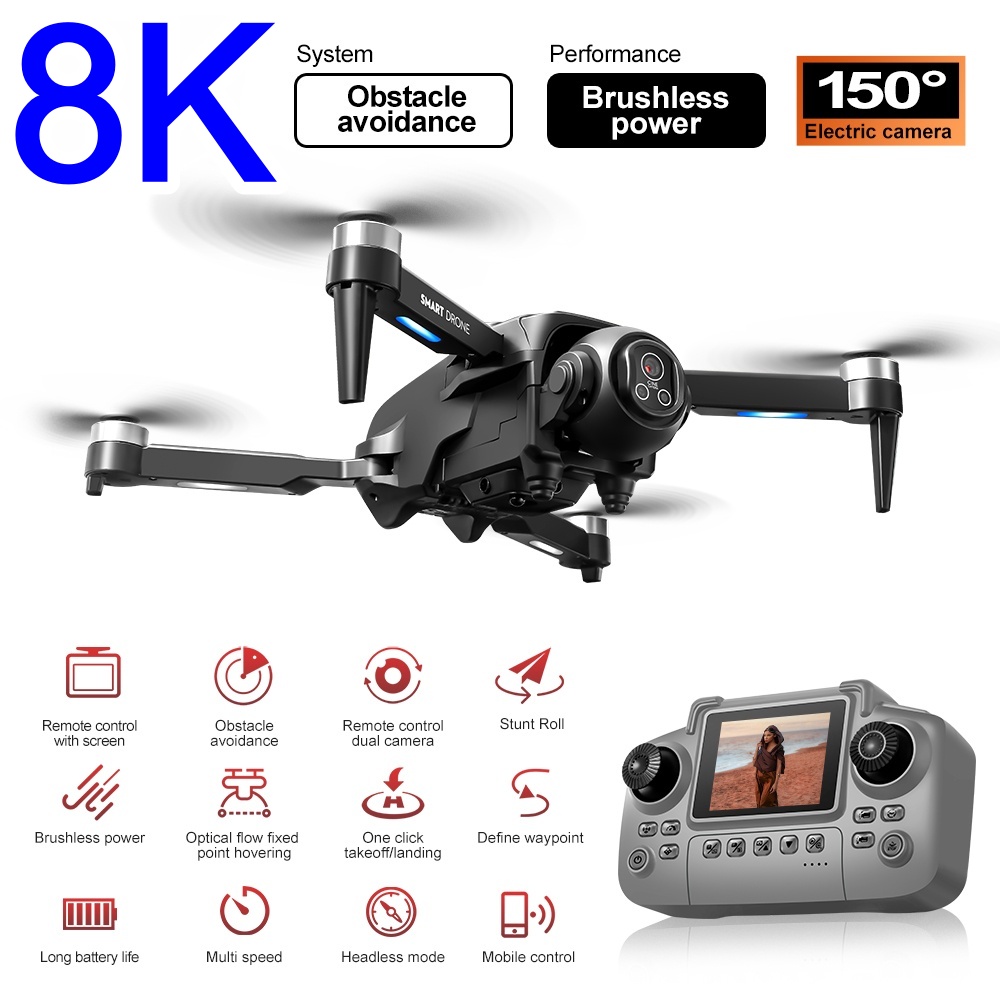 طائرة بدون طيار بدون فرشاة بدق - مراجعة Rc Helicopter Large وسعره