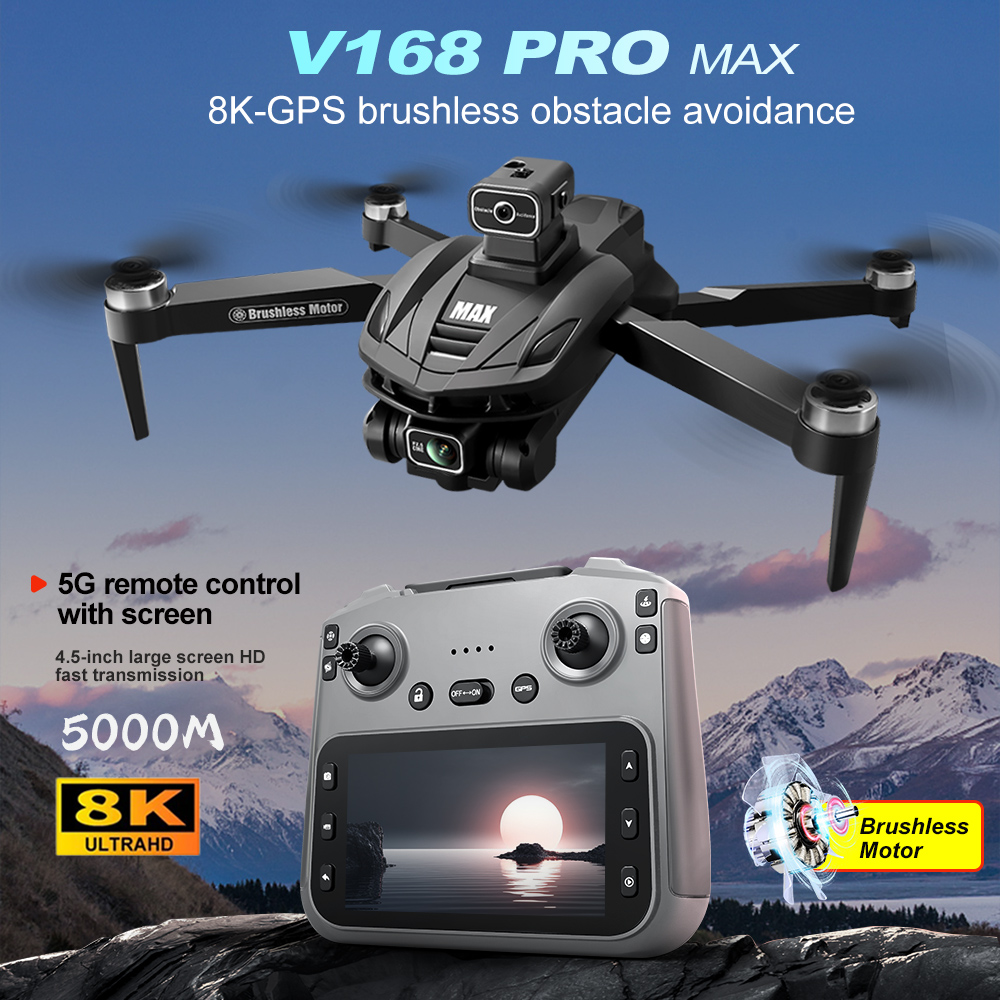 V168 PRO Max GPS Drone 8K Prof - مراجعة Rc Helicopter Charger وسعره