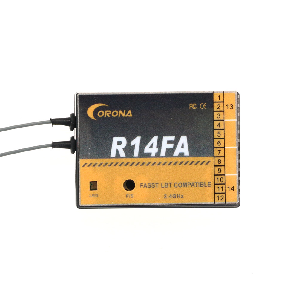 جهاز استقبال طراز Corona R14FA - مراجعة Rc Helicopter Remote Control وسعره